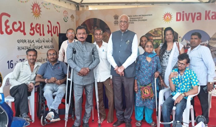 देश के दिव्यांगों में बहुत कलात्मक कौशल है, उन्हें प्रोत्साहित करना और रोजगार के योग्य बनाना हमारा कर्तव्य है: श्री मगनभाई पटेल