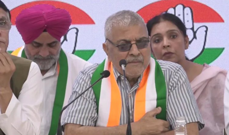 Aam Aadmi Party के पूर्व सांसद धर्मवीर गांधी कांग्रेस में शामिल