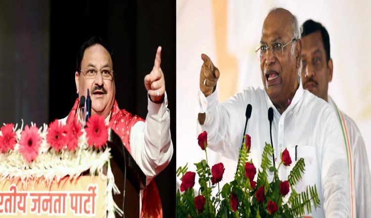 खड़गे बोले- मोदी के राजनीतिक पूर्वज मुस्लिम लीग के समर्थक, जेपी नड्डा ने किया पलटवार