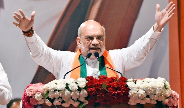 गृह मंत्री अमित शाह ने ओडिशा के संबलपुर में कहा- पांच चरण के बाद BJP 310 सीट जीत चुकी है
