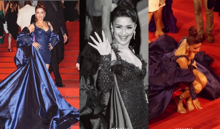 Cannes 2024 | रेड कार्पेट पर चलते समय Avneet Kaur ने जमीन को छूकर माथे से लगाया, भारतीय परंपरा अपनाने पर लोगों से मिल रही तारीफ