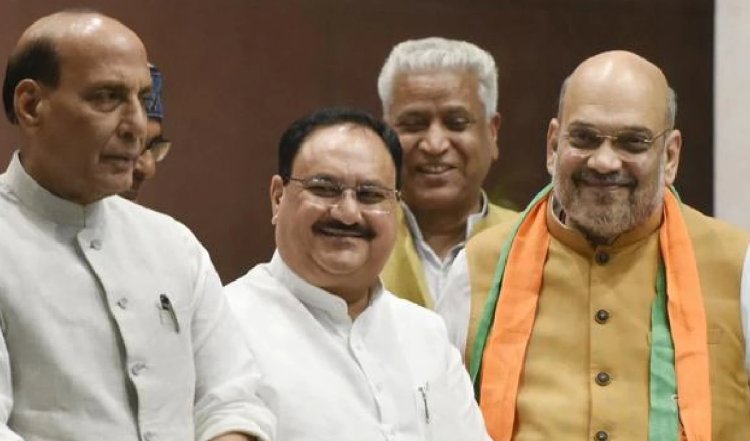 Lok Sabha Elections 2024L: नतीजों से पहले जेपी नड्डा के आवास पर बड़ी बैठक, अमित शाह और राजनाथ सिंह रहे मौजूद, सेलिब्रेशन को लेकर हुई चर्चा?