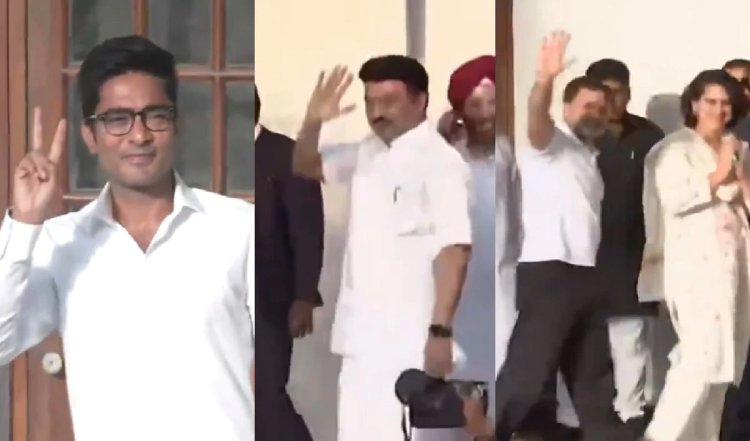 INDIA ब्लॉक की बैठक, तेजस्वी, स्टालिन, प्रियंका-राहुल, राघव, खरगे के आवास नेताओं का जुटान