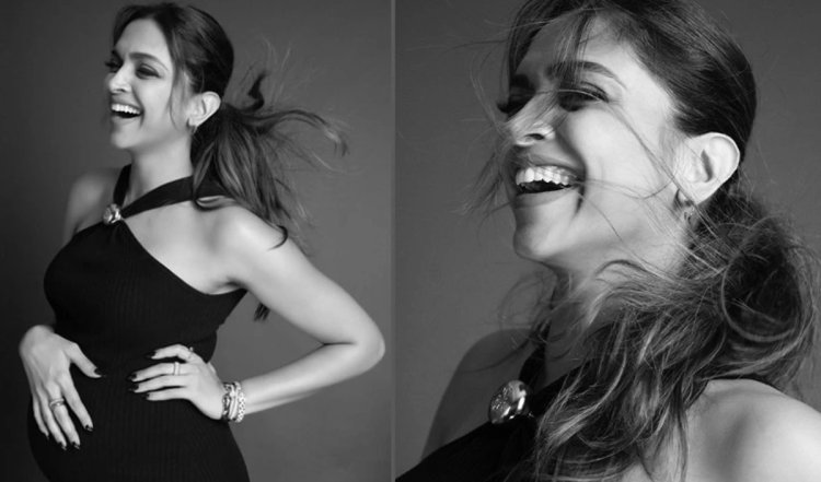 Deepika Padukone ने शानदार ब्लैक ड्रेस में बेबी बंप किया फ्लॉन्ट, कहा कैप्शन में लिखा- मुझे भूख लगी है!' | Watch Picture