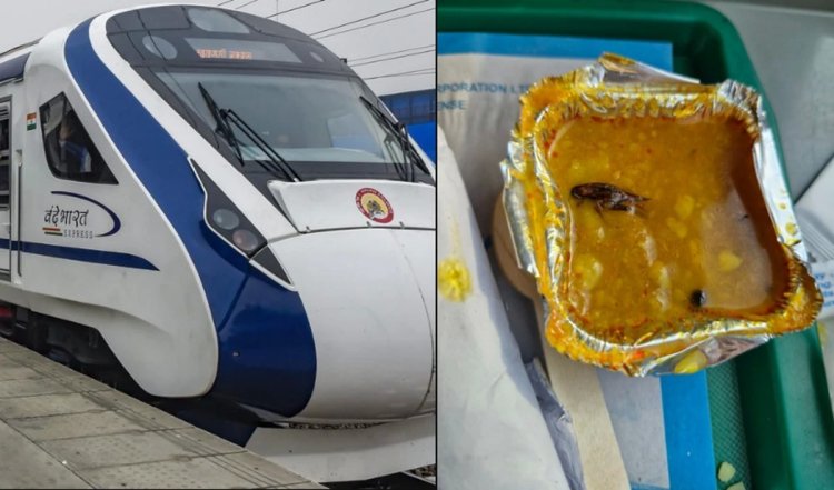 Vande Bharat के यात्रियों को खाने में मिला 'कॉकरोच', भारतीय रेल ने दी प्रतिक्रिया