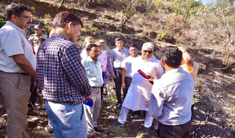 केंद्रीय वन मंत्री भूपेंद्र यादव ने उत्तराखंड के वनाग्नि प्रभावित क्षेत्रों का दौरा किया