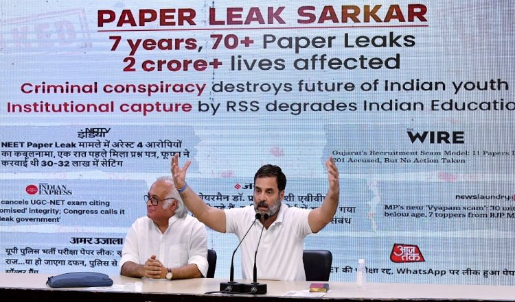 NEET-PG स्थगित होना मोदी के राज में बर्बाद हो चुकी शिक्षा व्यवस्था का एक और उदाहरण : Rahul Gandhi