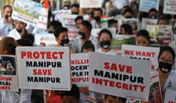 हिंसाग्रस्त मणिपुर में अलग केंद्र शासित प्रदेश की मांग तेज, हजारों लोगों ने सड़कों पर उतर किया प्रदर्शन