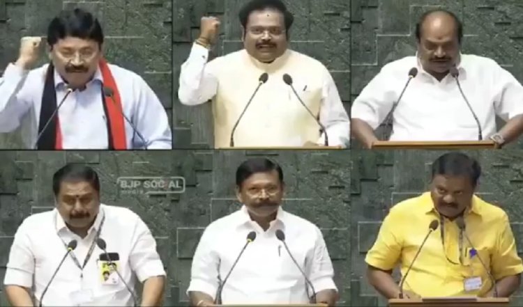 DMK सांसदों ने शपथ लेने के बाद लगाए- उदयनिधि स्टालिन जिंदाबाद के नारे, बीजेपी ने उठाए सवाल