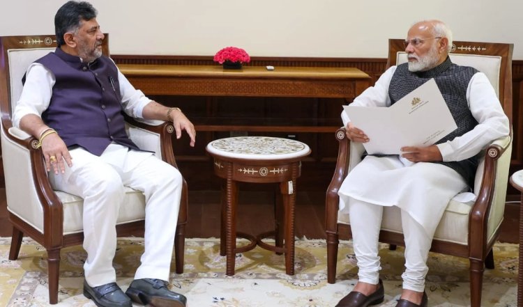PM Modi से मिले DK Shivakumar, कर्नाटक को लेकर कर दी यह बड़ी मांग