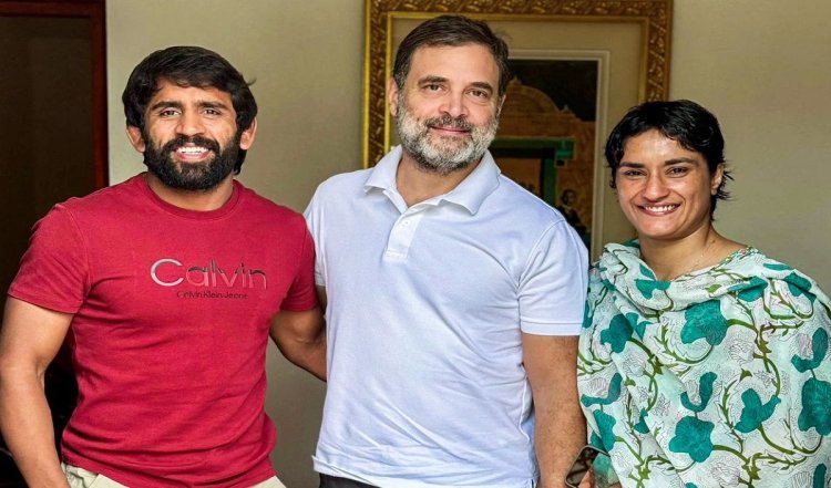 Haryana Elections 2024 से पहले होने वाला है बड़ा बदलाव, कांग्रेस का दामन थामेंगे Vinesh Phogat और Bajrang Punia