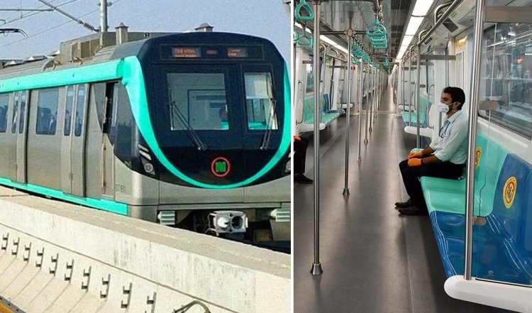 मध्य दिल्ली में मेट्रो ट्रेन की पटरी पर दौड़ी महिला, सुरक्षाकर्मियों ने पकड़ा