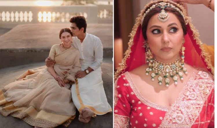 Bollywood Wrap Up | Hina Khan लाल जोड़ा पहन बन गई दुल्हन, एक-दूजे के हुए Aditi Rao Hydari और Siddharth | Photos