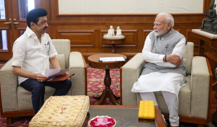 Delhi में PM Modi से मिले तमिलनाडु के मुख्यमंत्री एमके स्टालिन, जानें किन मुद्दो पर हुई बात